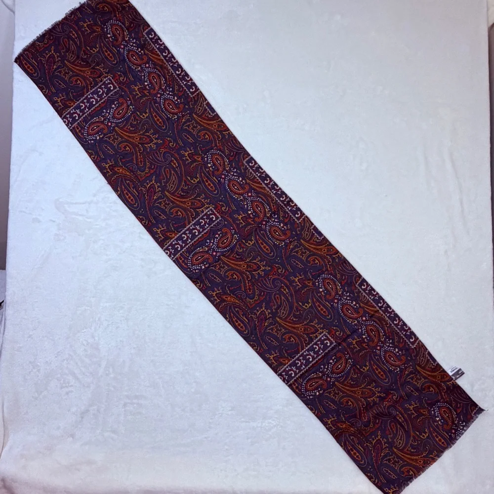 Paisley Silk Scarf in Multi-Color - Elegant‎ Women's Wrap